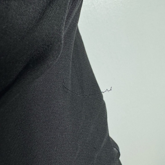 Rickie Freeman for Teri Jon Black 100% Silk 90s Y2K Rosette Strap Mini Dress 14 - Picture 12 of 16